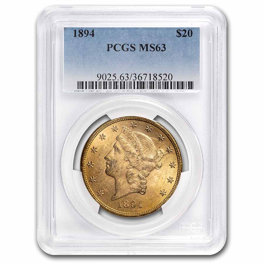 Buy 1894 $20 Liberty Gold Double Eagle MS-63 PCGS