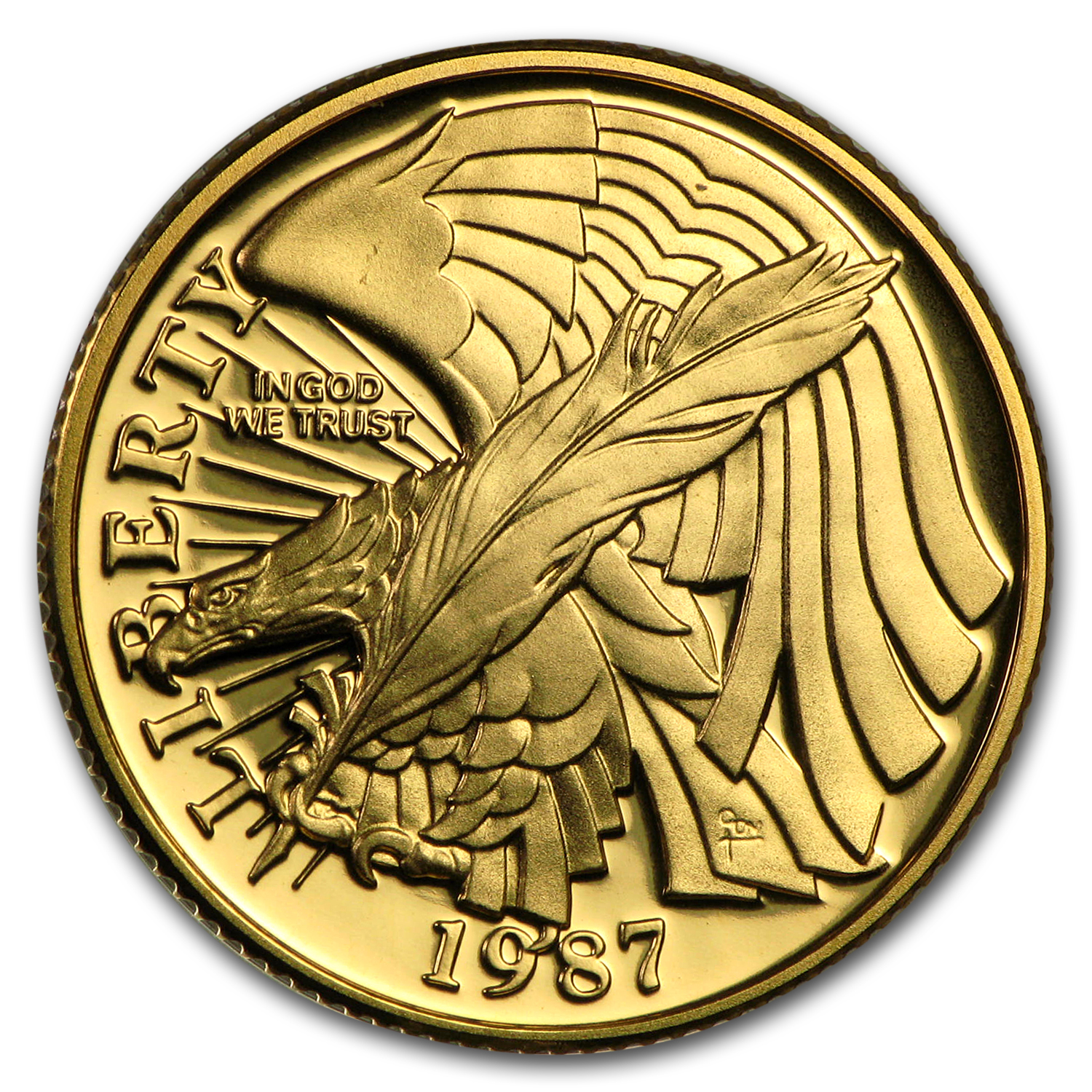 Buy 1987-W Gold $5 Commem Constitution Proof (Capsule only)
