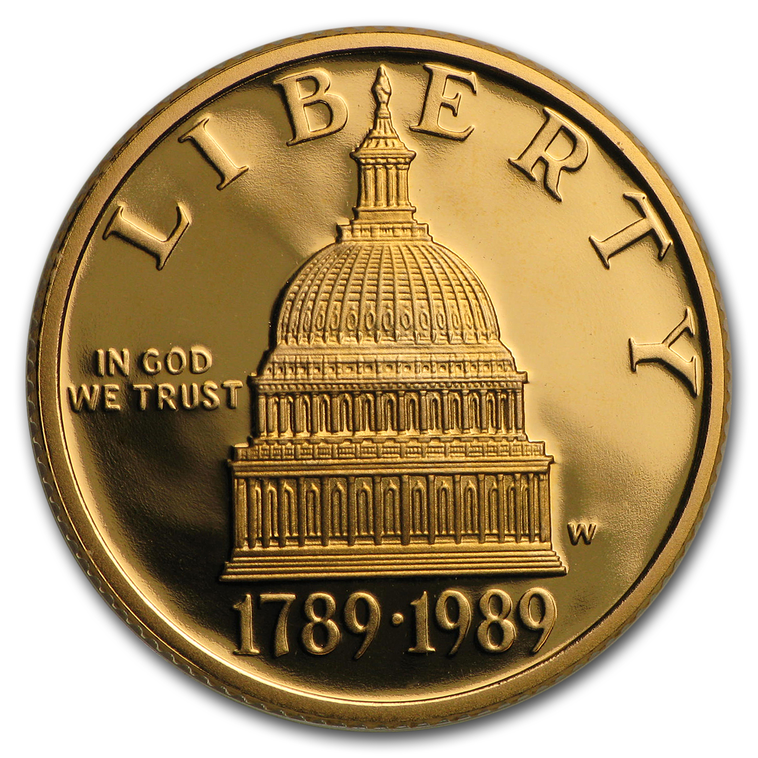Buy 1989-W Gold $5 Commem Congressional Proof (w/Box & COA) - Click Image to Close