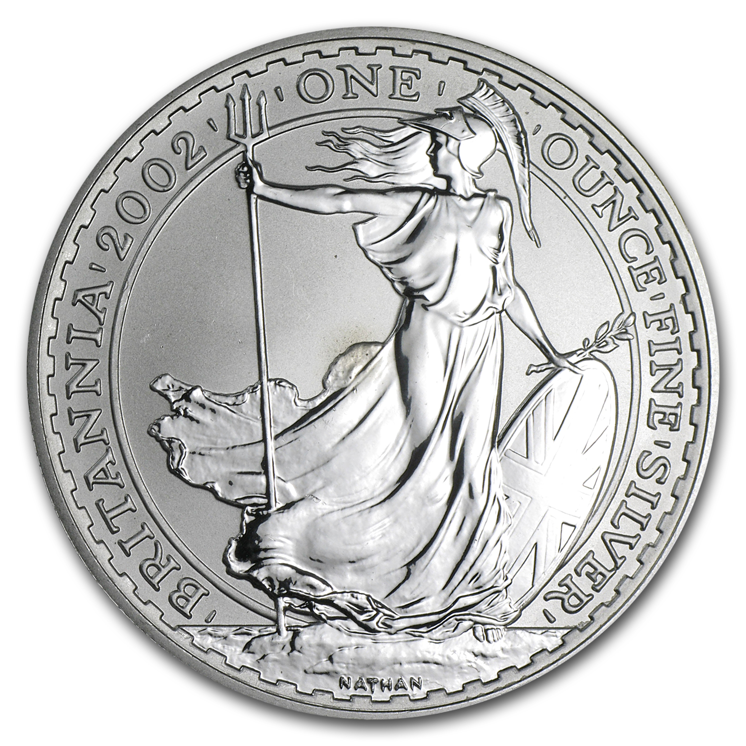 Buy 2002 1 oz Silver Britannia (Abrasions) - Click Image to Close