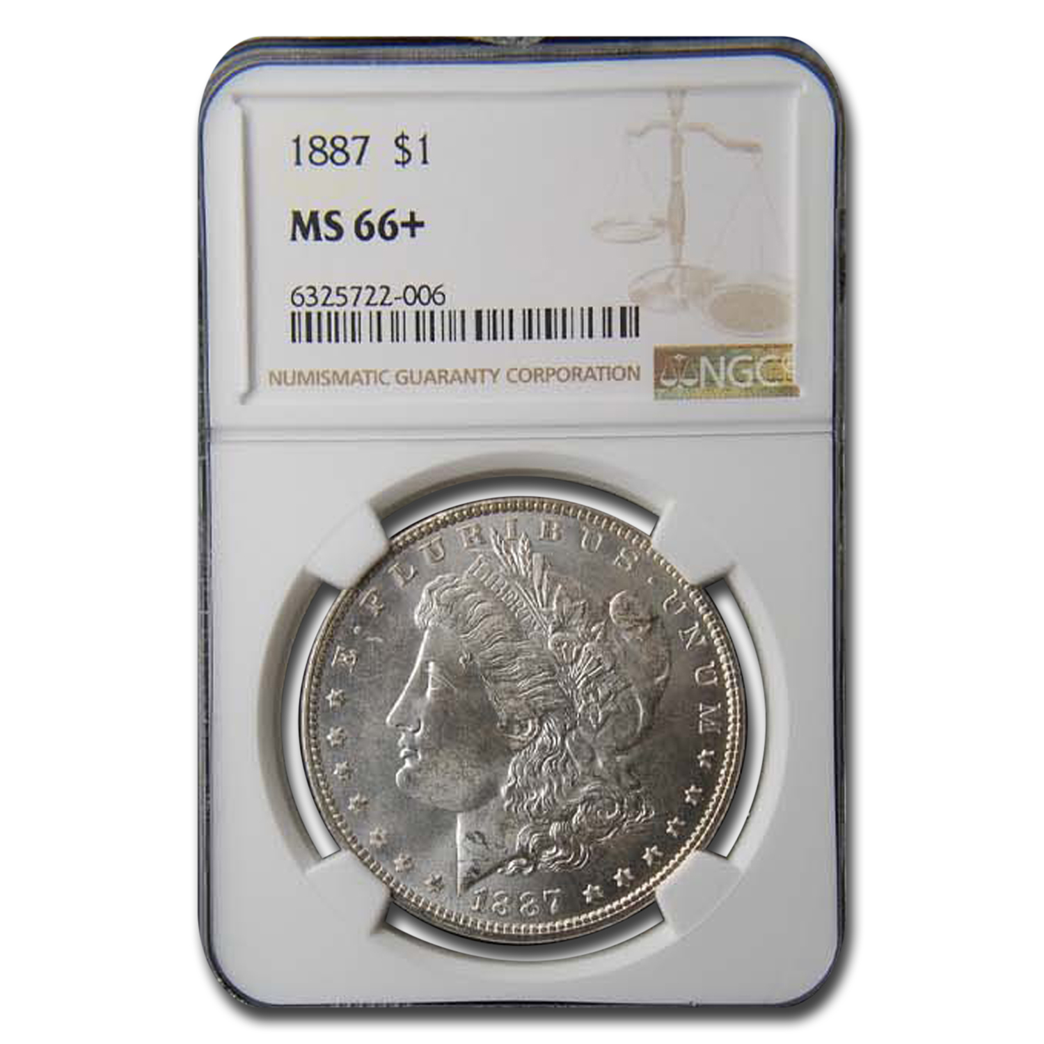 Buy 1887 Morgan Dollar MS-66+ NGC