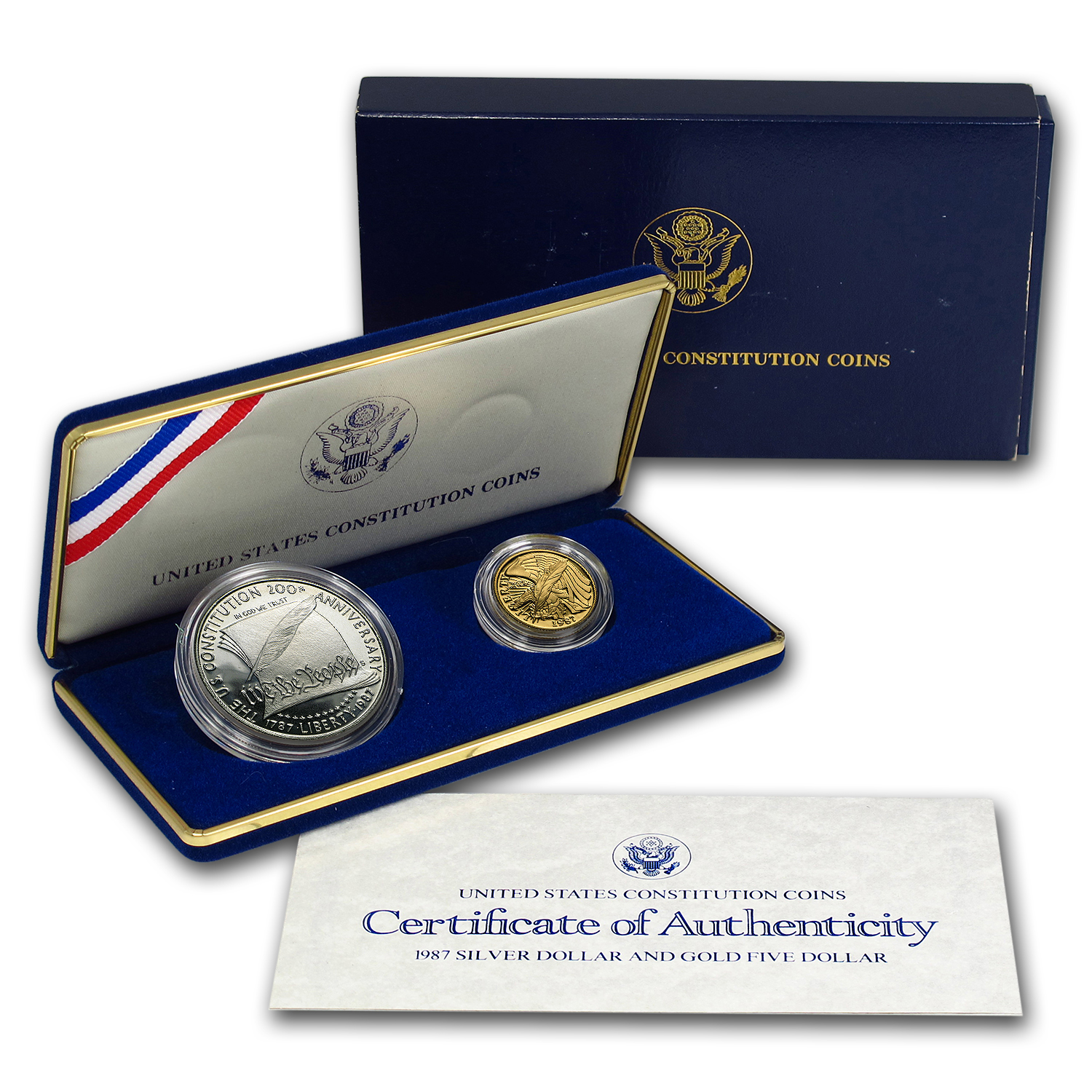 Buy 1987 2-Coin Commem Constitution Proof Set (w/Box & COA) - Click Image to Close