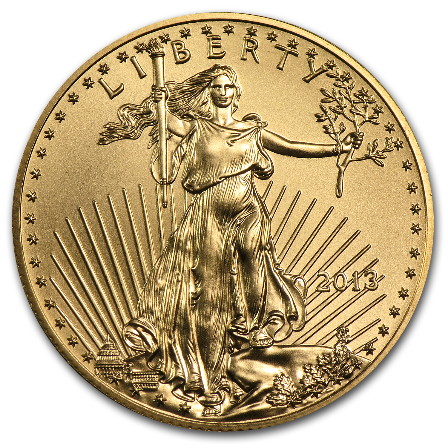Buy 2013 1/2 oz American Gold Eagle BU