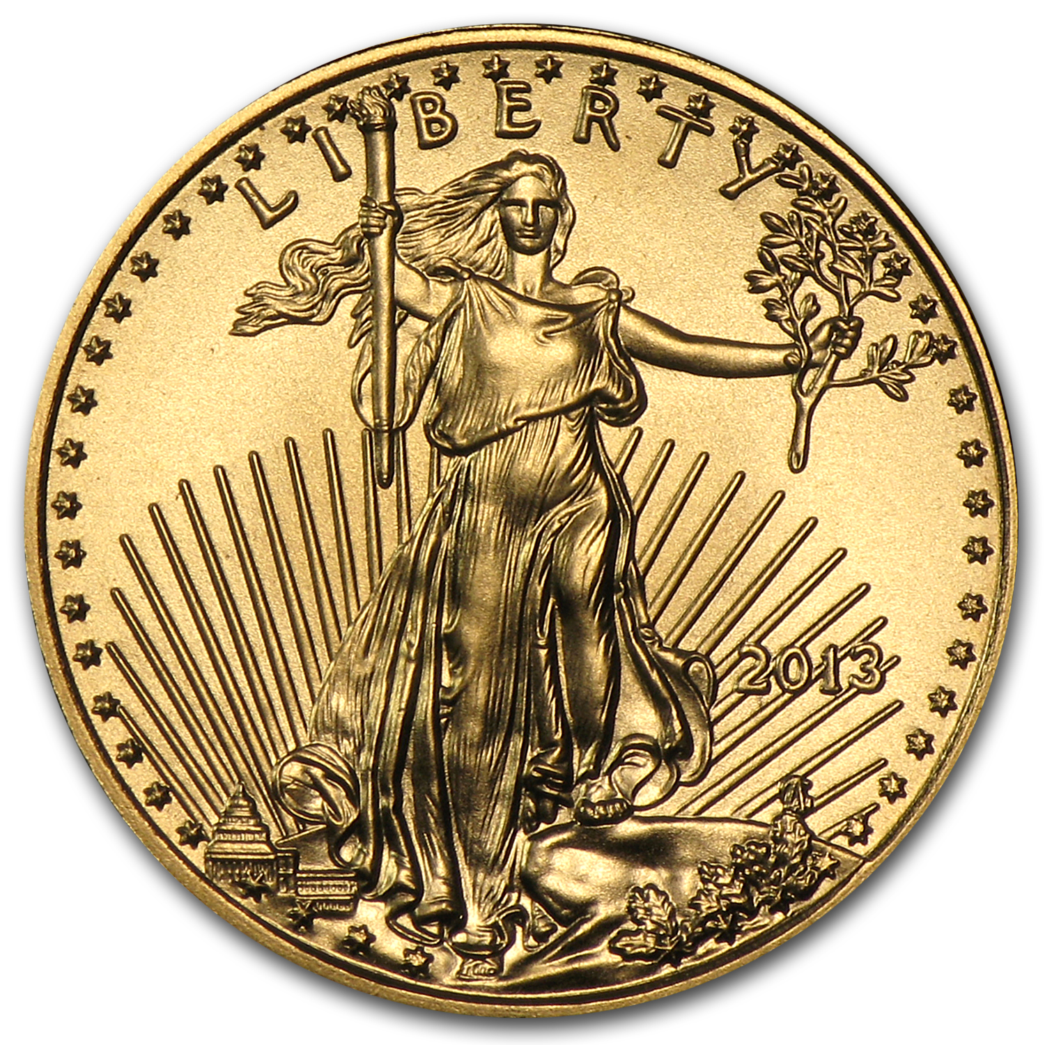 Buy 2013 1/10 oz American Gold Eagle BU