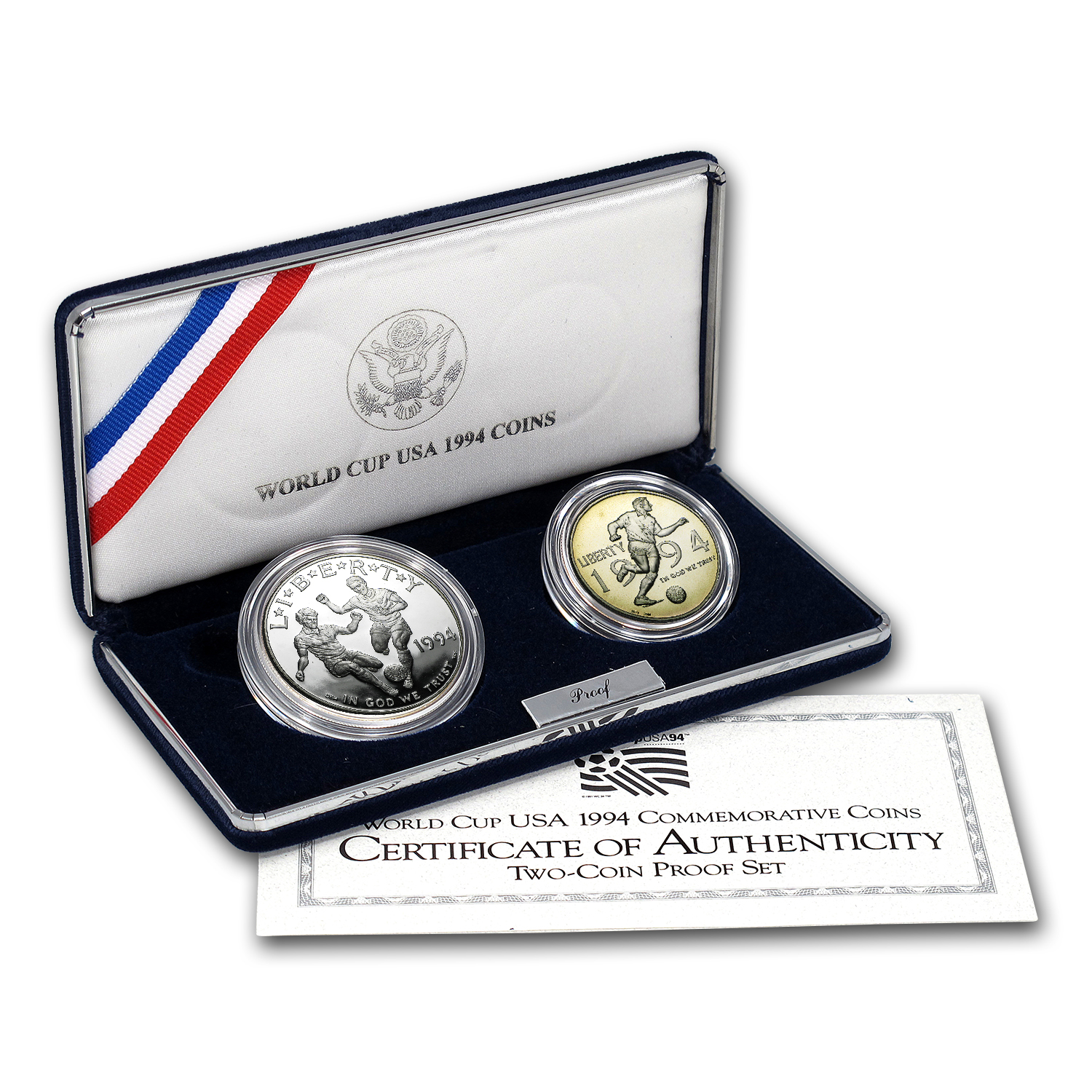 Buy 1994 2-Coin World Cup Proof Set (w/Box & COA)