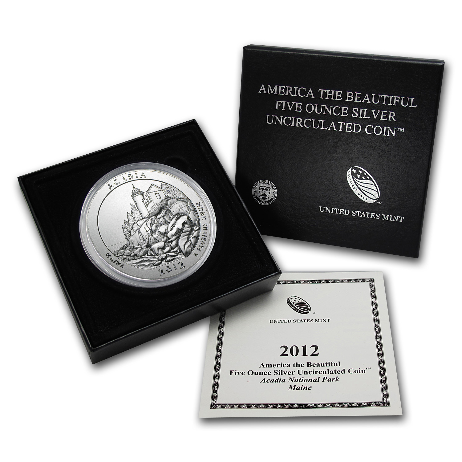 Buy 2012-P 5 oz Silver ATB Acadia (w/Box & COA)