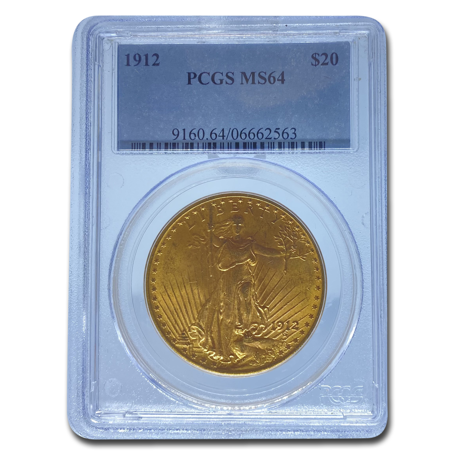Buy 1912 $20 Saint-Gaudens Gold Double Eagle MS-64 PCGS