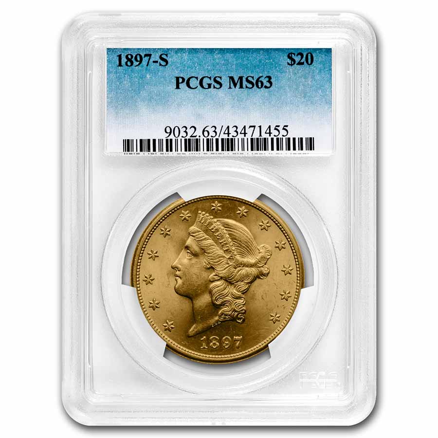 Buy 1897-S $20 Liberty Gold Double Eagle MS-63 PCGS