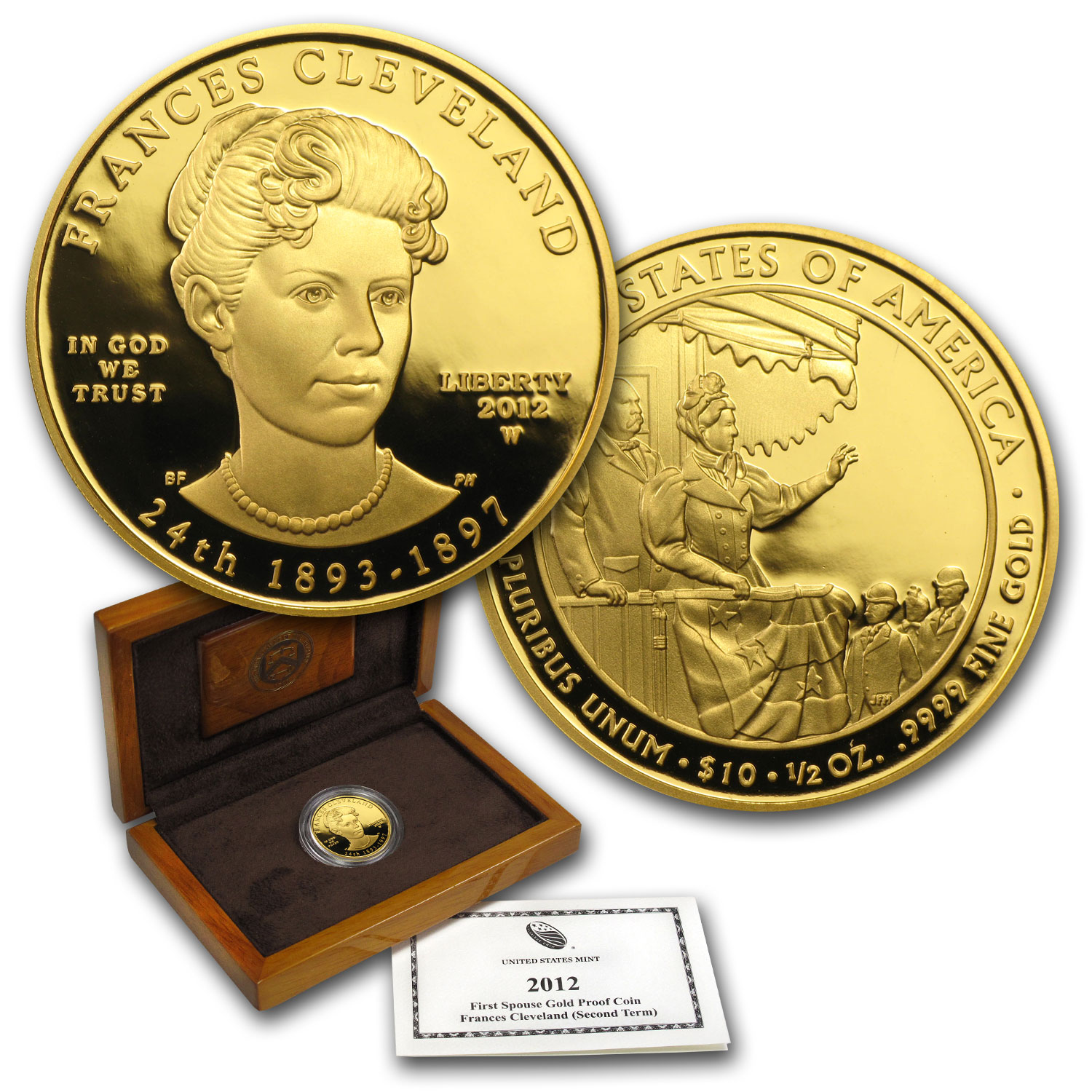 Buy 2012-W 1/2 oz Pf Au F Cleveland 2nd Tm w/Box COA