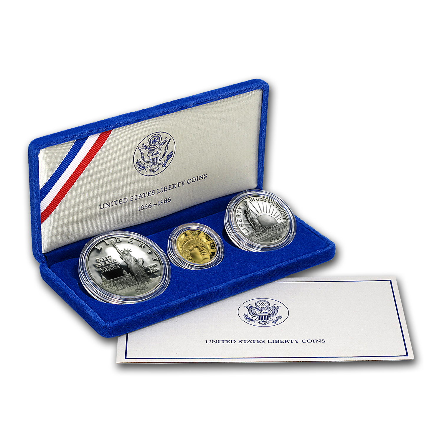 Buy 1986 3-Coin Commem Statue of Liberty Proof Set (w/Box & COA) - Click Image to Close