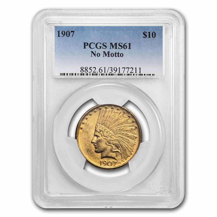 Buy 1907 $10 Indian Gold Eagle MS-61 PCGS