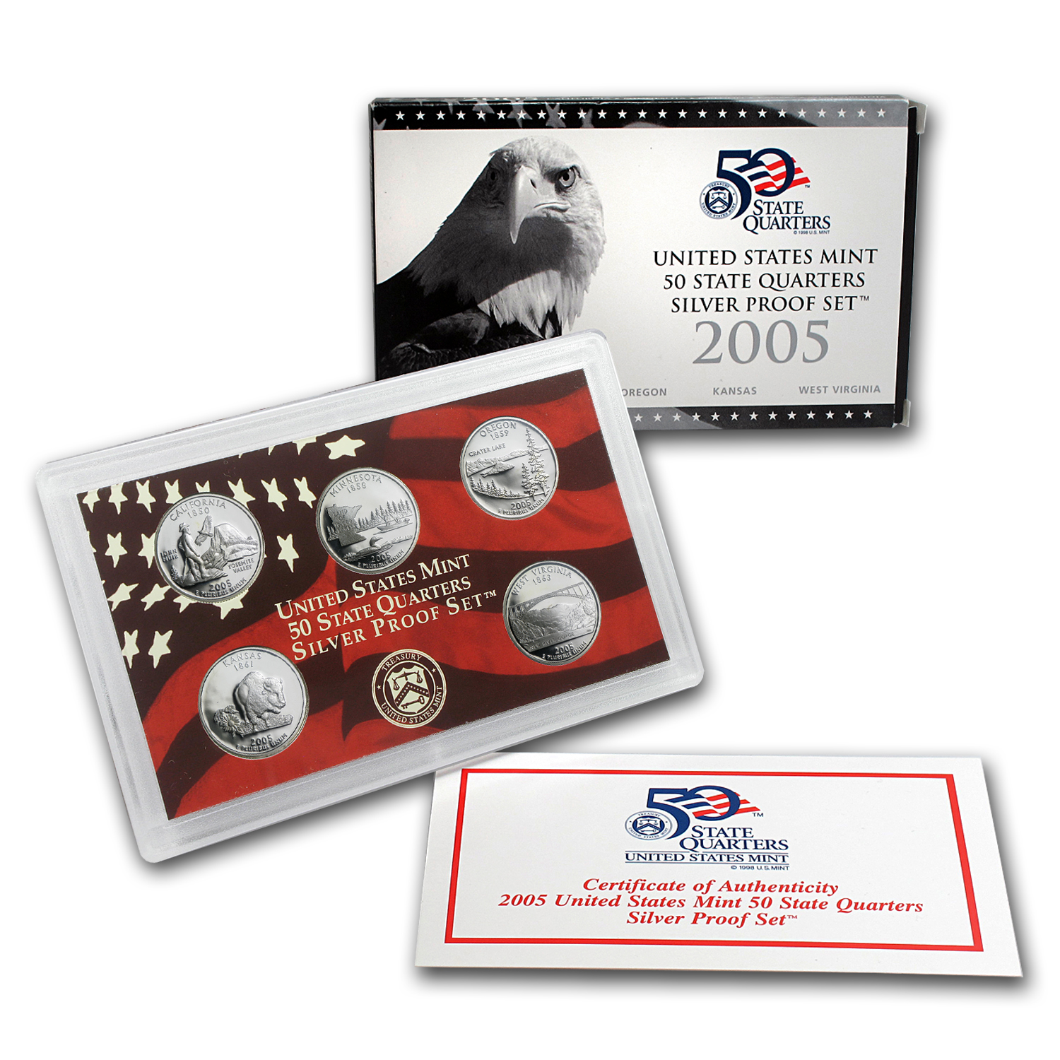 Buy 2005 50 State Quarters Proof Set (Silver)