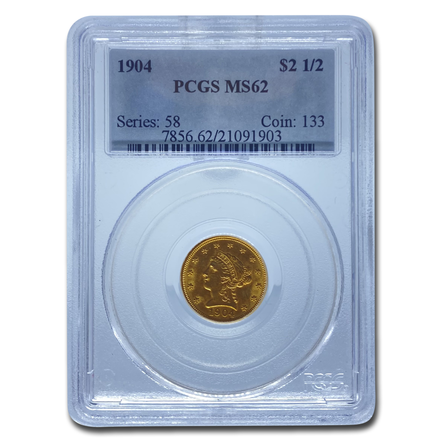 Buy 1904 $2.50 Liberty Gold Quarter Eagle MS-62 PCGS