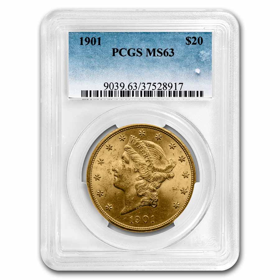 Buy 1901 $20 Liberty Gold Double Eagle MS-63 PCGS