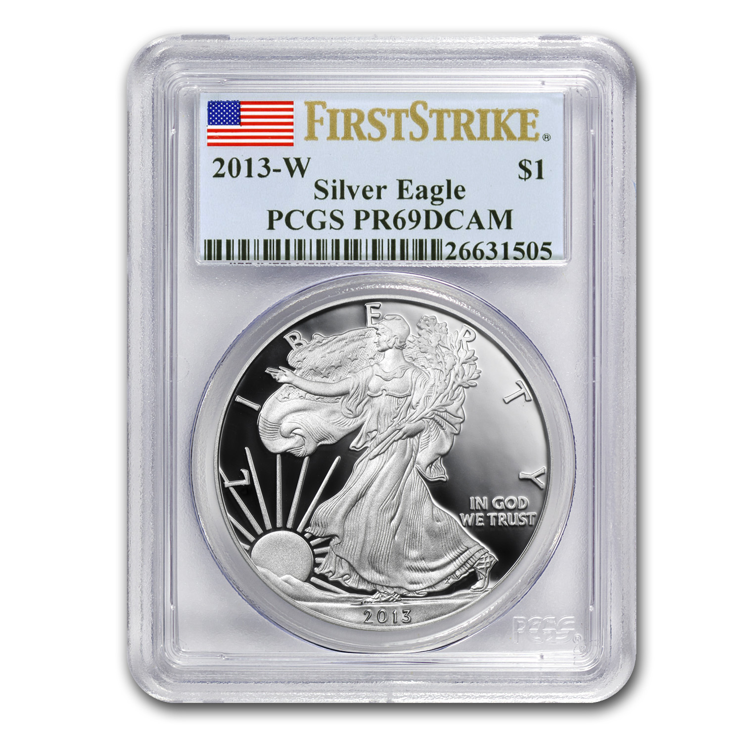 Buy 2013-W Proof American Silver Eagle PR-69 PCGS (FirstStrike?)