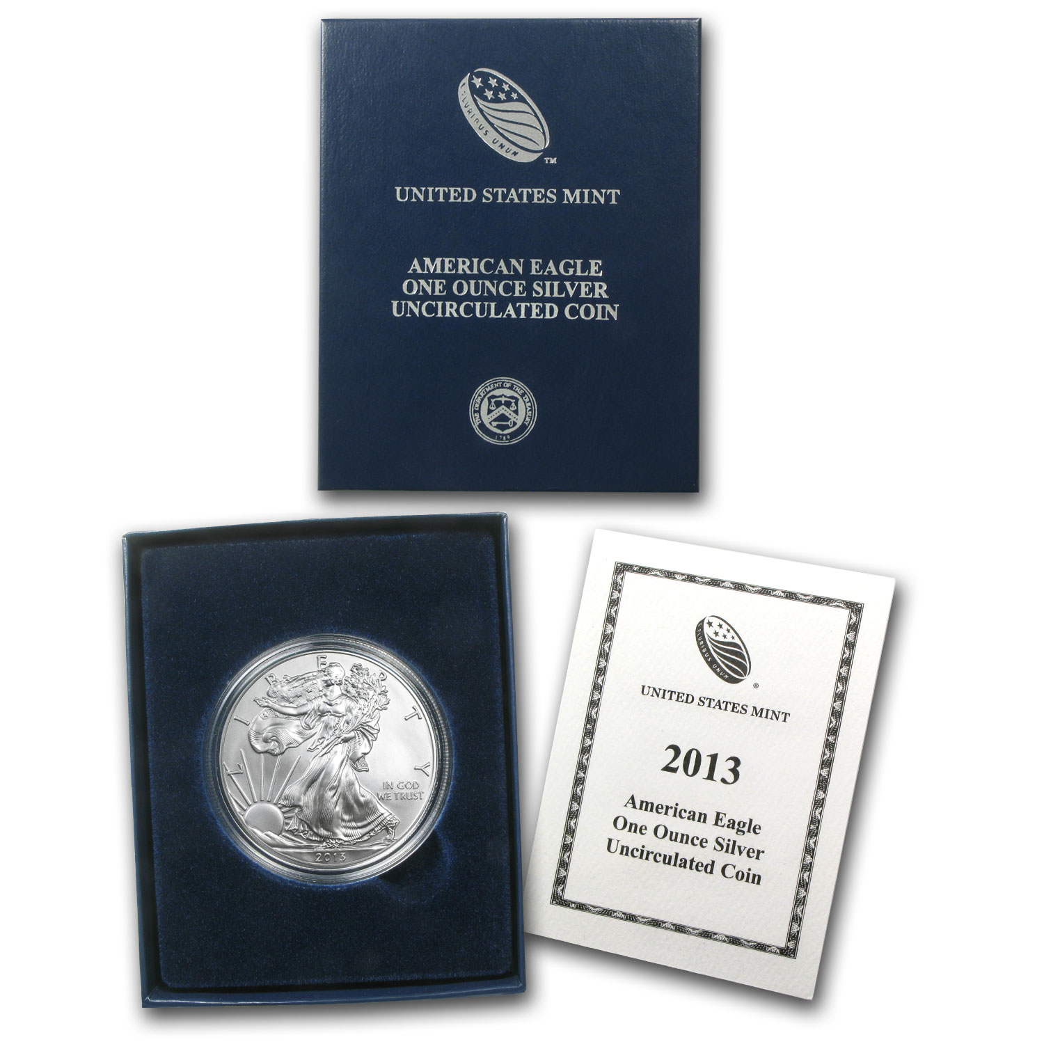 Buy 2013-W Burnished American Silver Eagle (w/Box & COA)