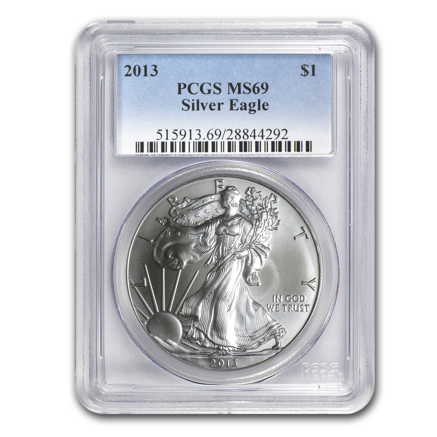 Buy 2013 American Silver Eagle MS-69 PCGS