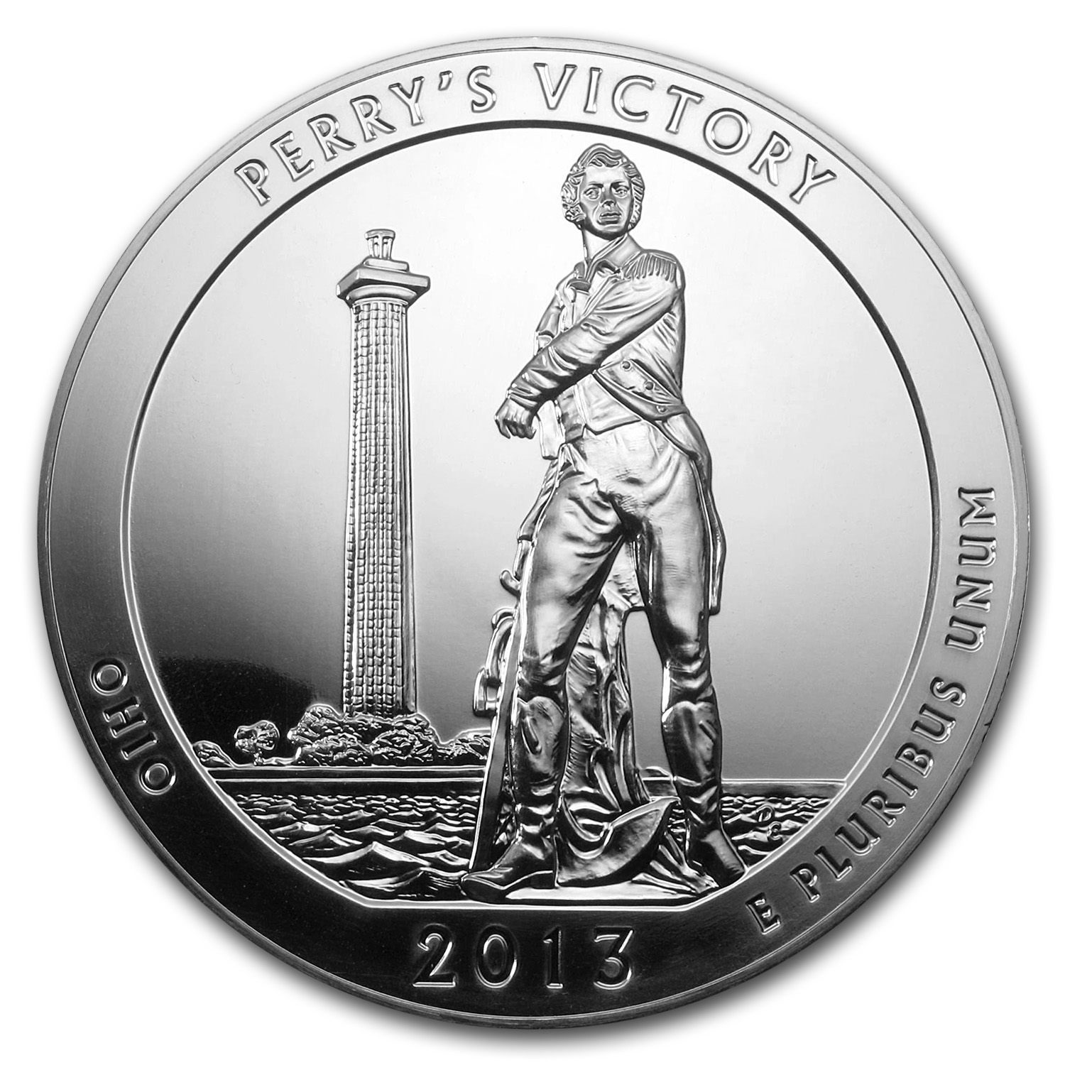 Buy 2013 5 oz Silver ATB Perry's Victory and Peace Park, OH - Click Image to Close
