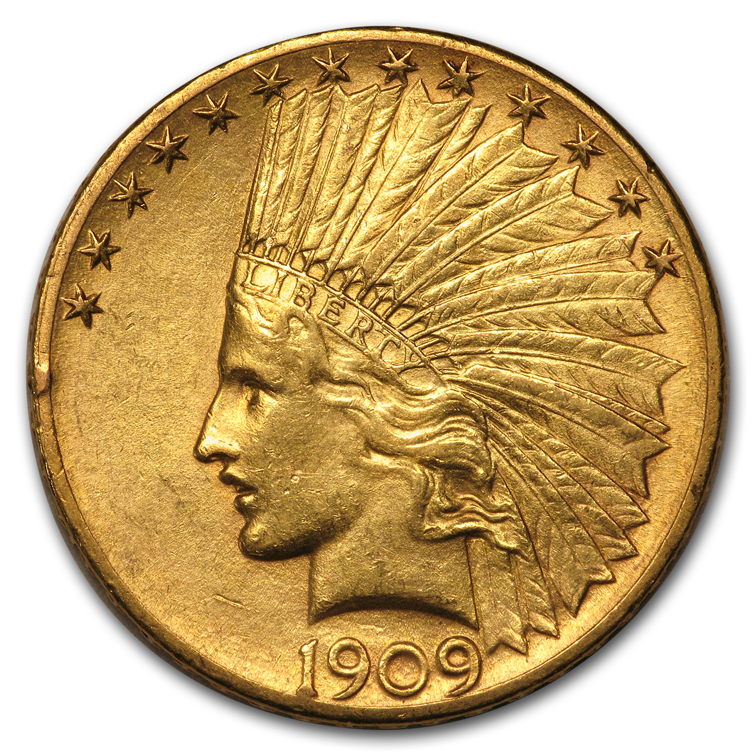 Buy 1909-S $10 Indian Gold Eagle AU - Click Image to Close
