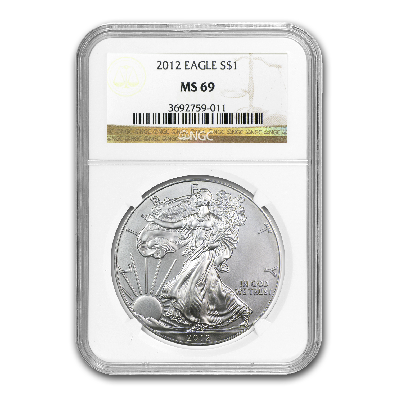 Buy 2012 American Silver Eagle MS-69 NGC