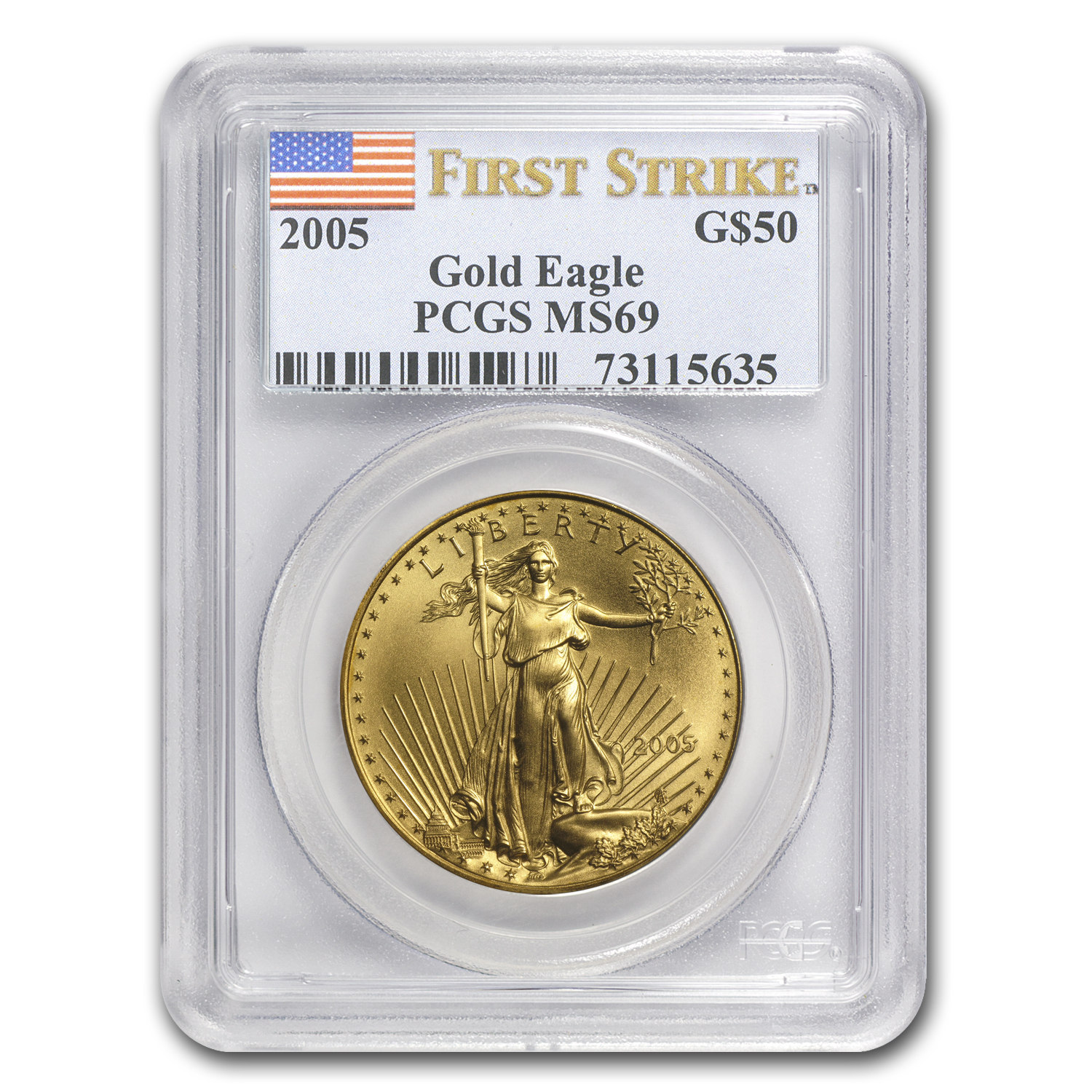 Buy 2005 1 oz American Gold Eagle MS-69 PCGS (FirstStrike?)