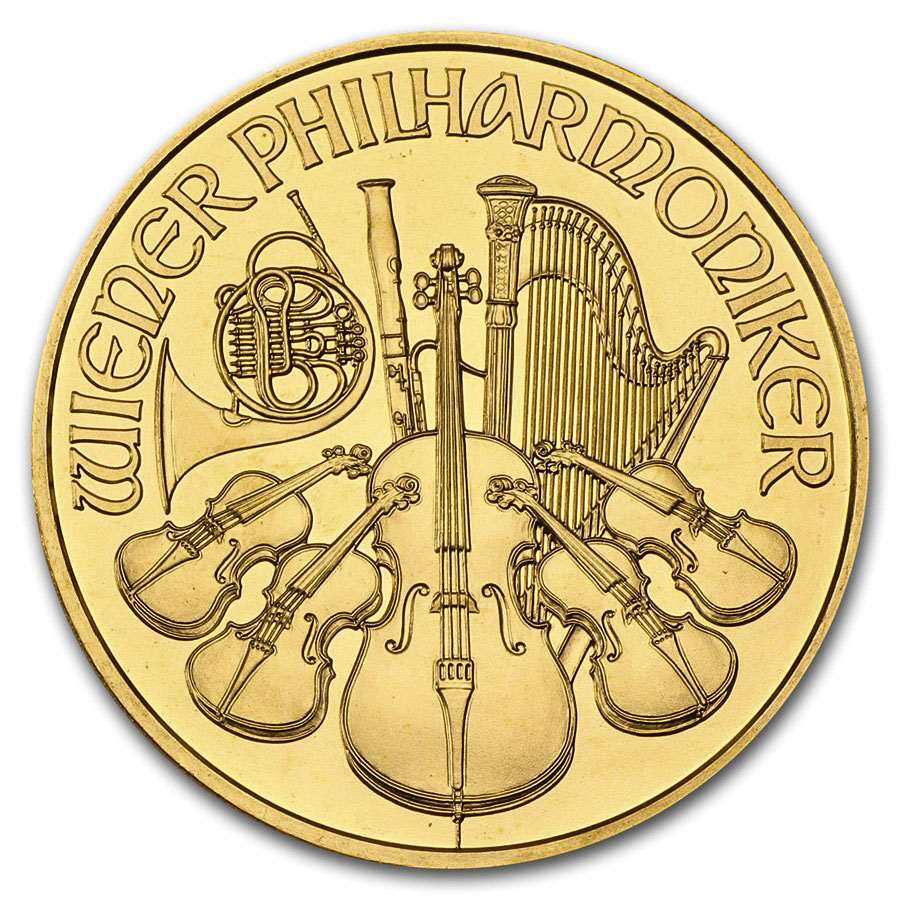 Buy 2005 Austria 1 oz Gold Philharmonic BU