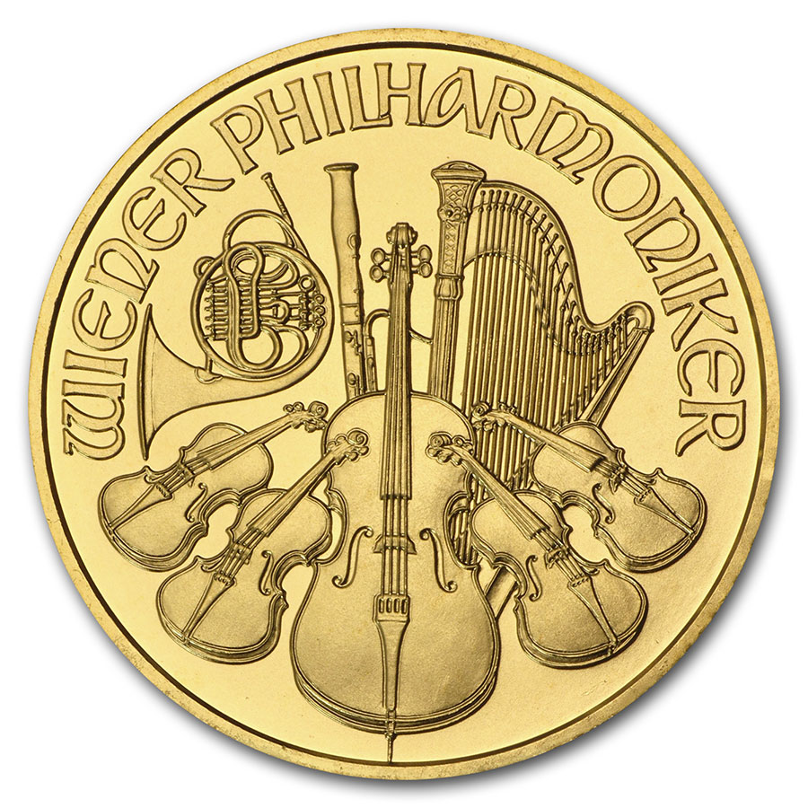 Buy 2008 Austria 1 oz Gold Philharmonic BU