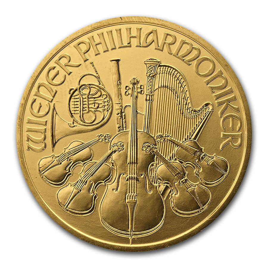 Buy 2000 Austria 1 oz Gold Philharmonic BU