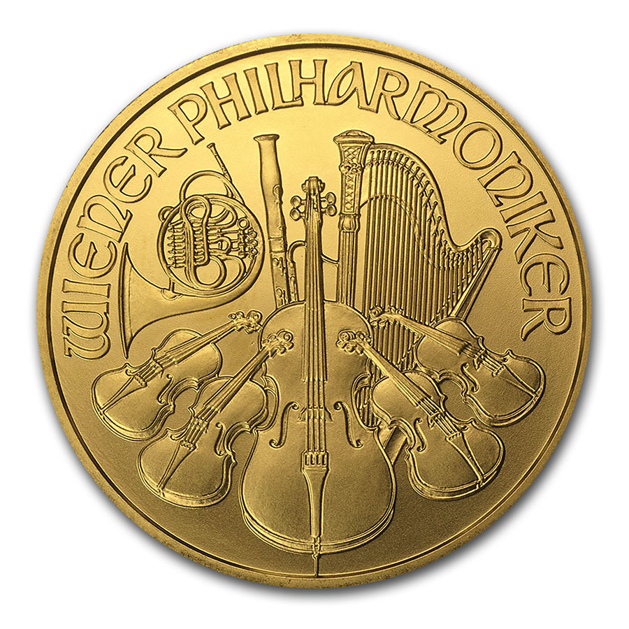 Buy 2002 Austria 1 oz Gold Philharmonic BU