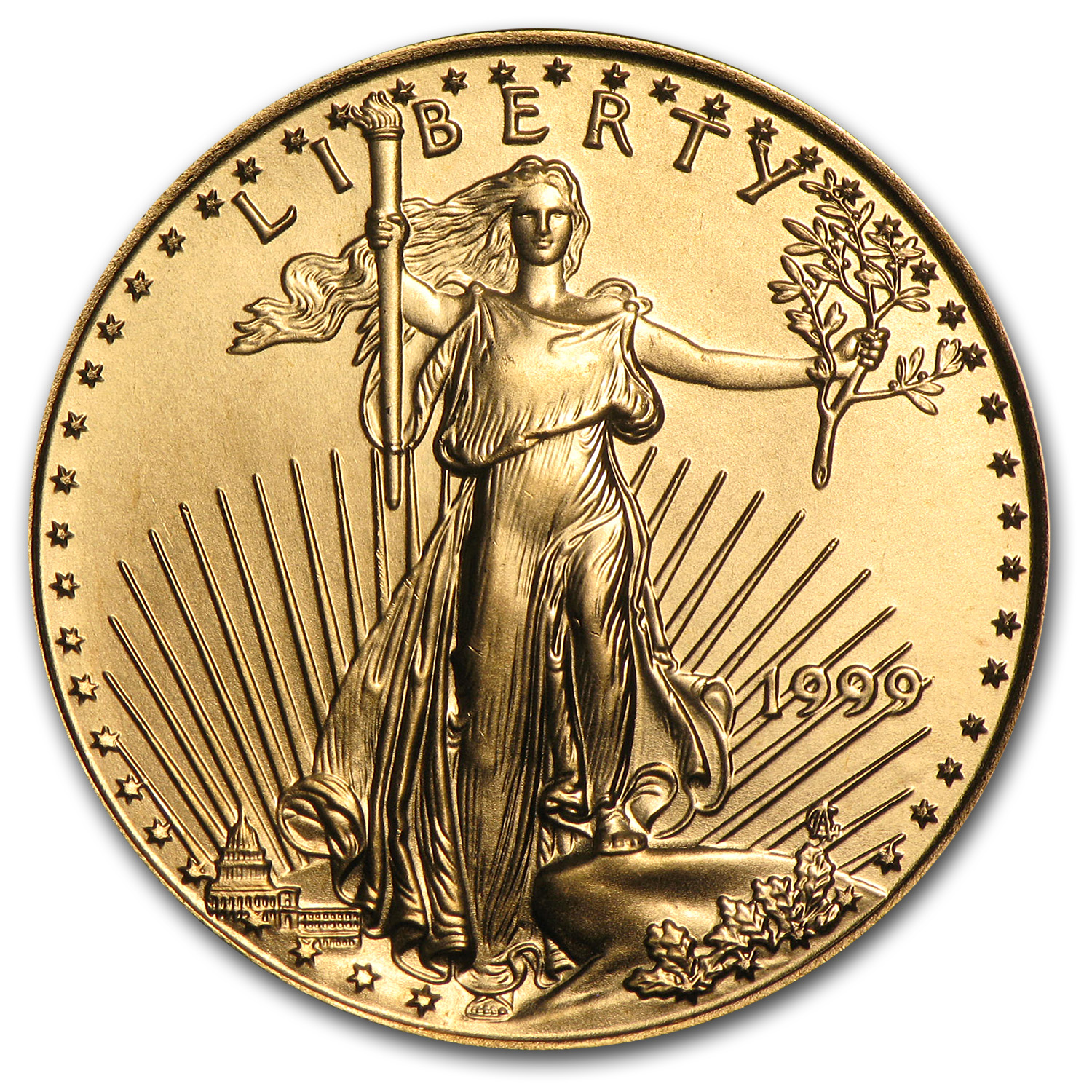 Buy 1999 1/2 oz American Gold Eagle BU