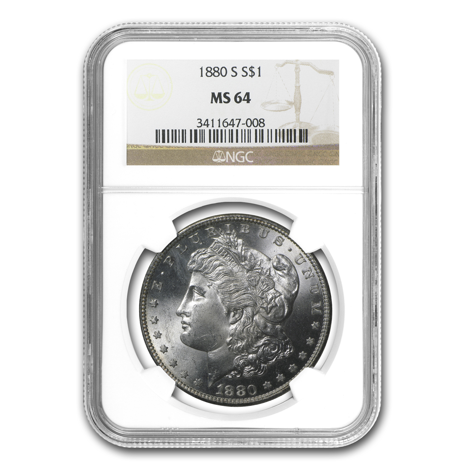 Buy 1880-S Morgan Dollar MS-64 NGC