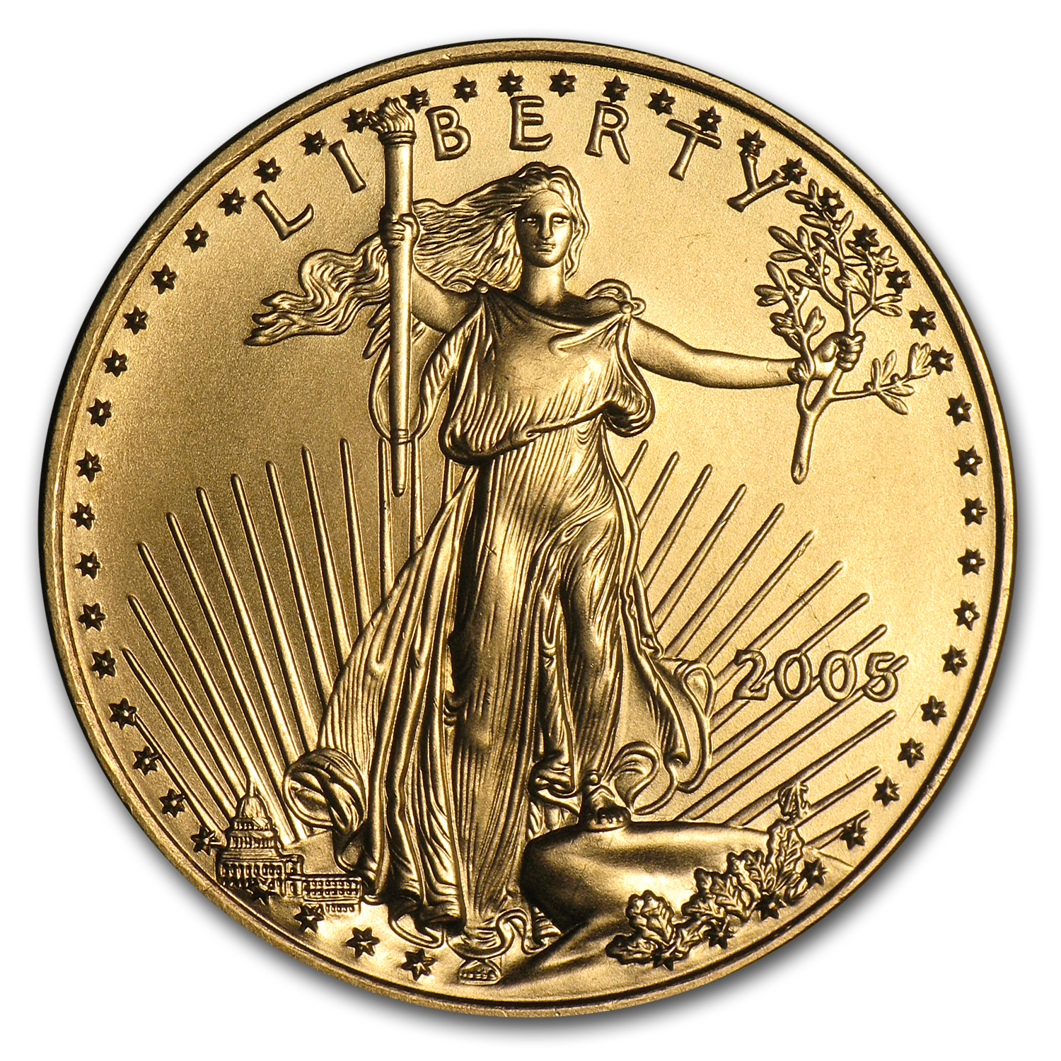 Buy 2005 1/2 oz American Gold Eagle BU