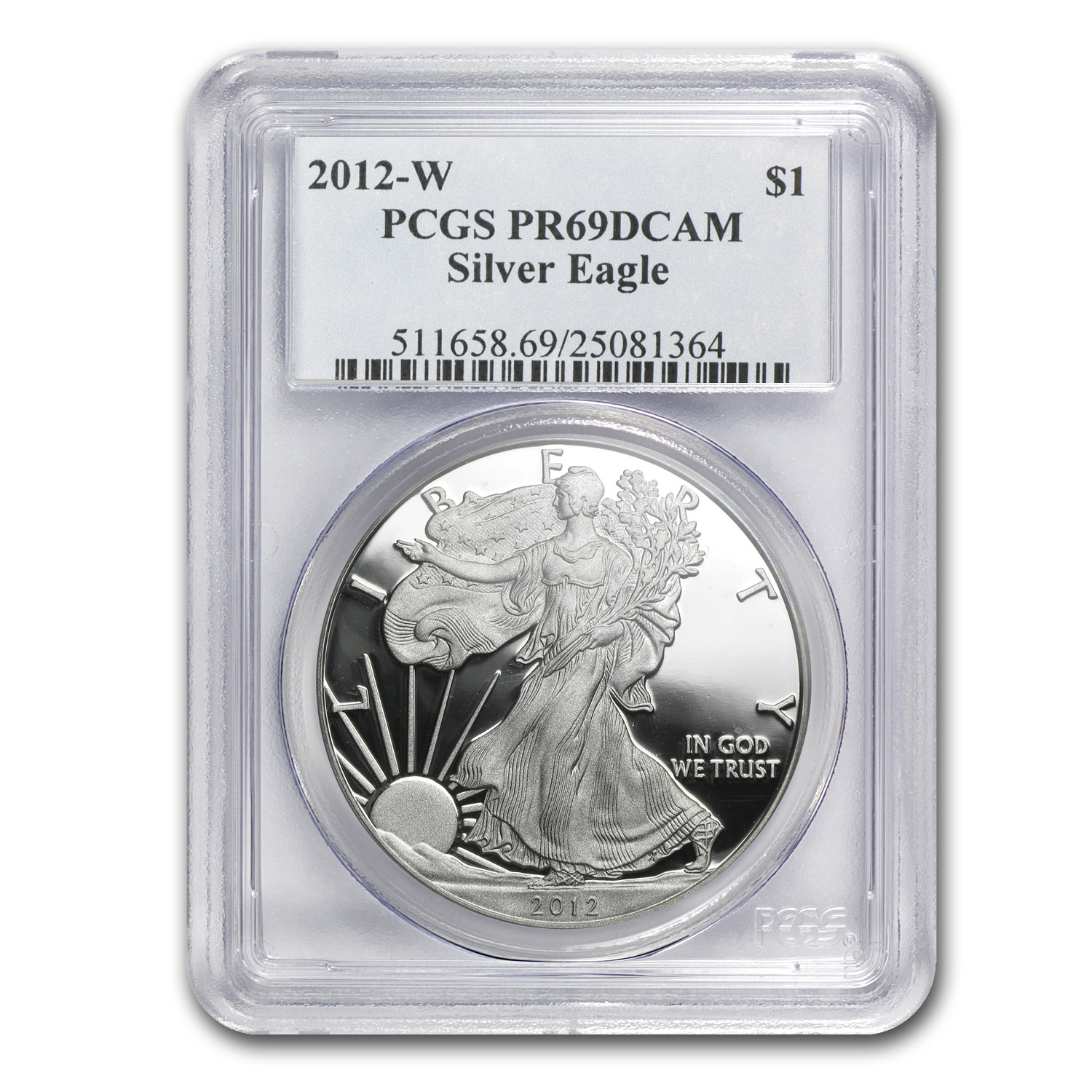Buy 2012-W Proof American Silver Eagle PR-69 PCGS