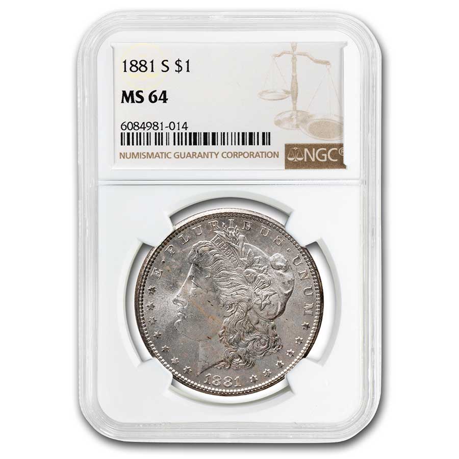 Buy 1881-S Morgan Dollar MS-64 NGC