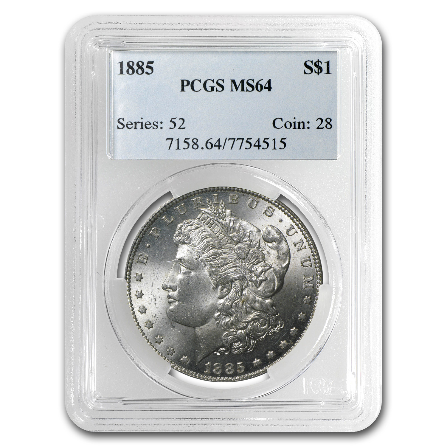 Buy 1885 Morgan Dollar MS-64 PCGS - Click Image to Close