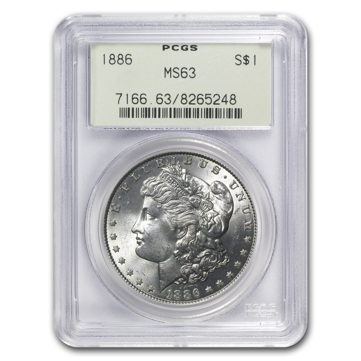 Buy 1886 Morgan Dollar MS-63 PCGS