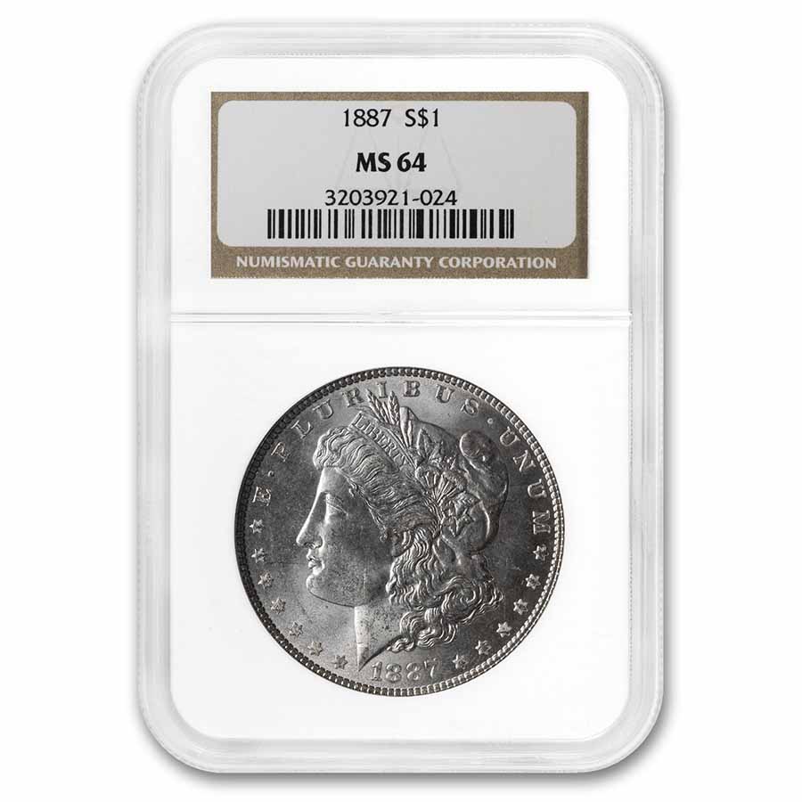 Buy 1887 Morgan Dollar MS-64 NGC