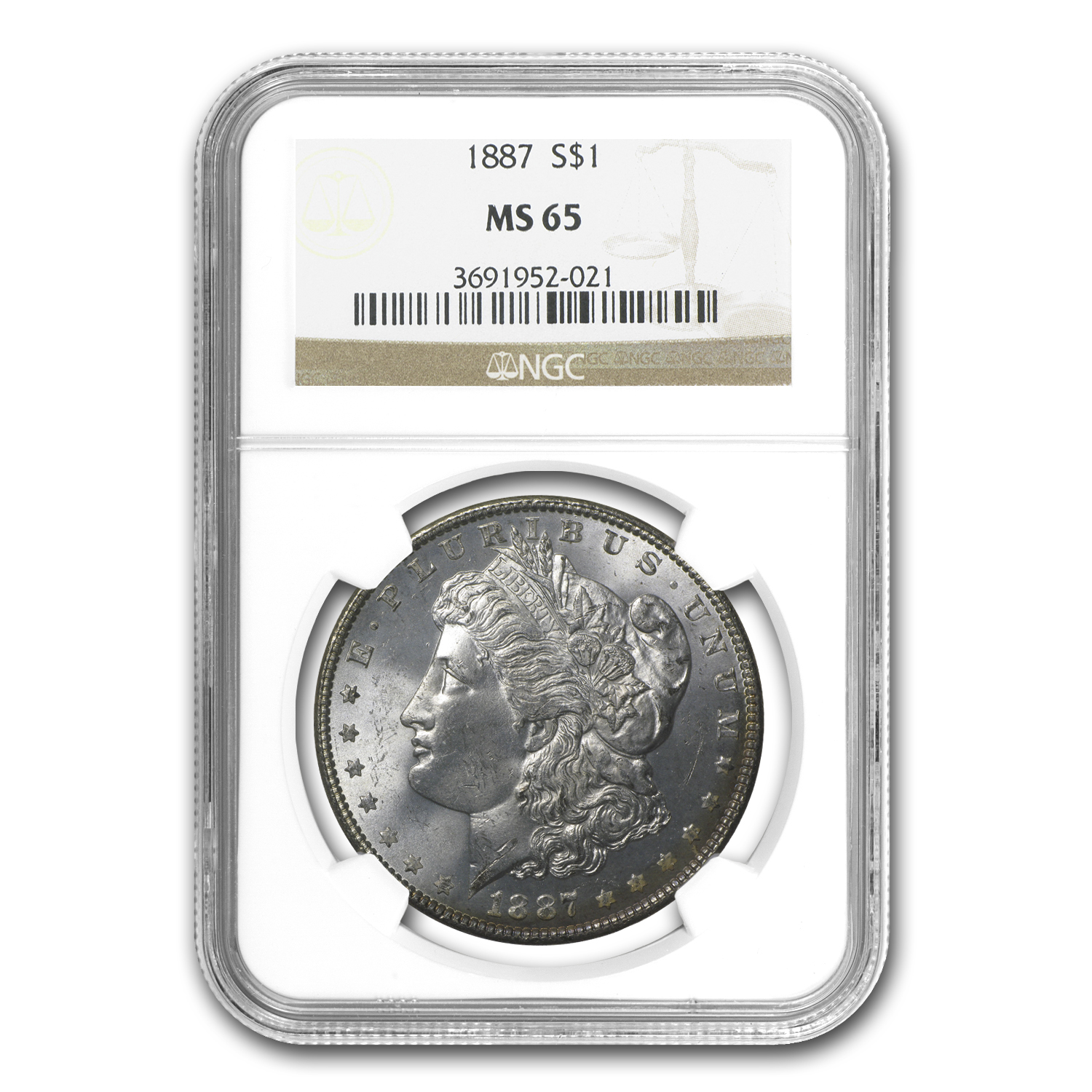 Buy 1887 Morgan Dollar MS-65 NGC
