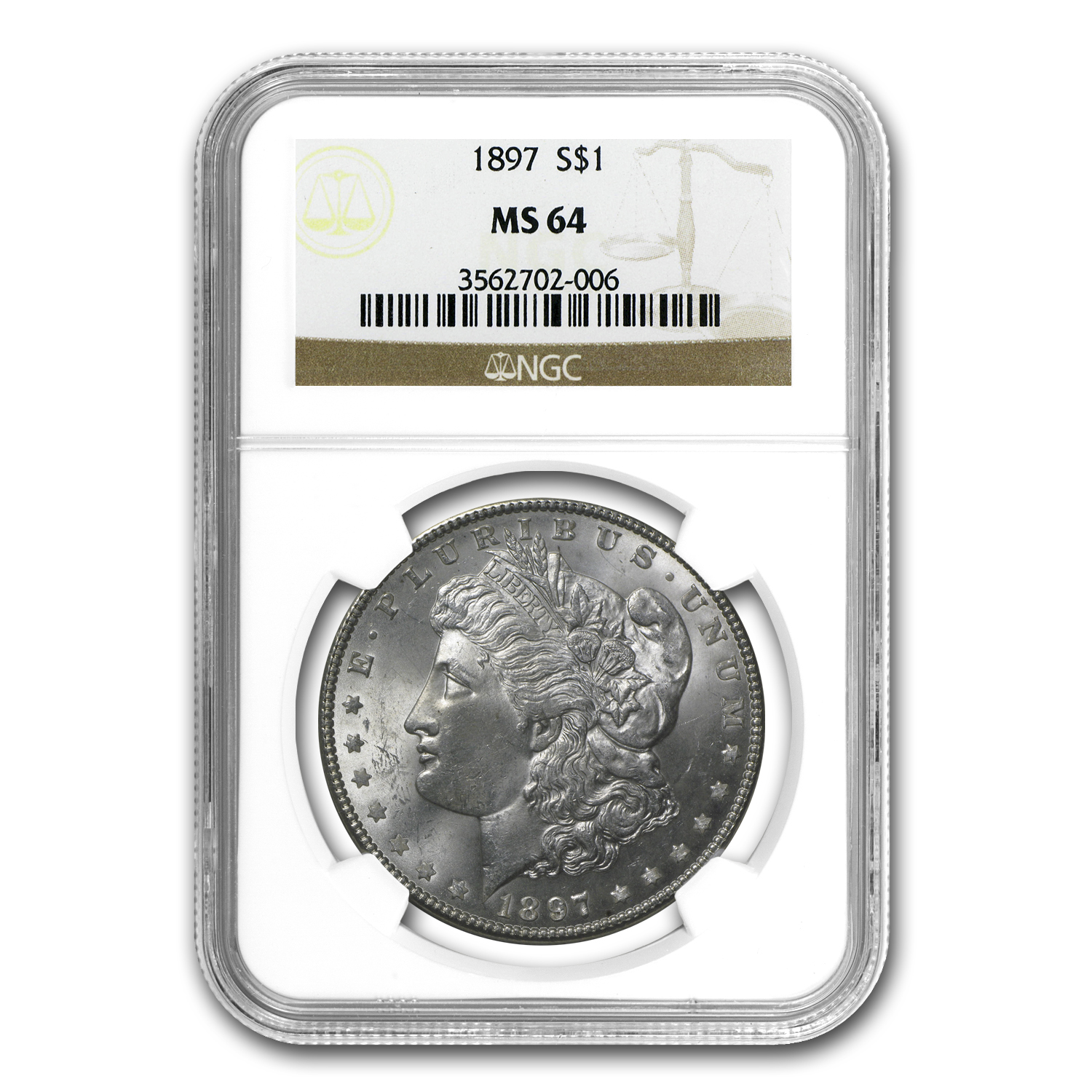 Buy 1897 Morgan Dollar MS-64 NGC