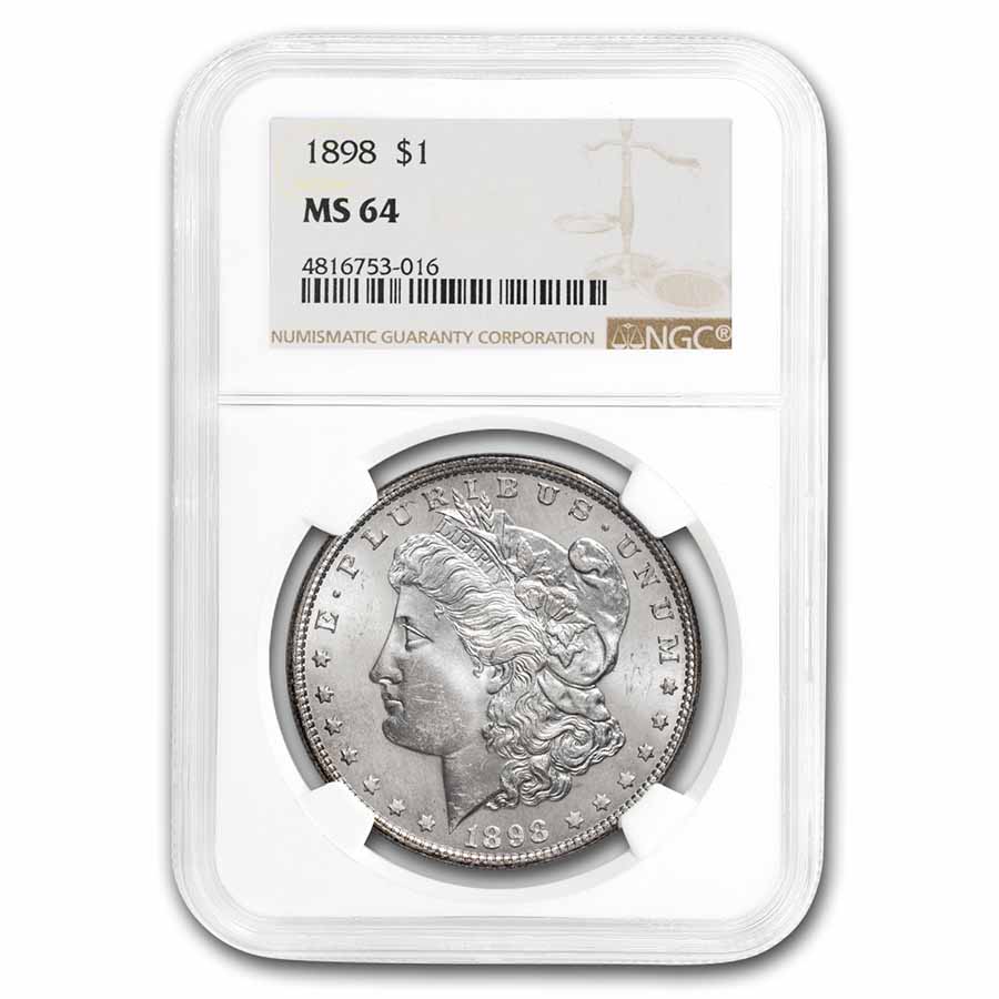 Buy 1898 Morgan Dollar MS-64 NGC