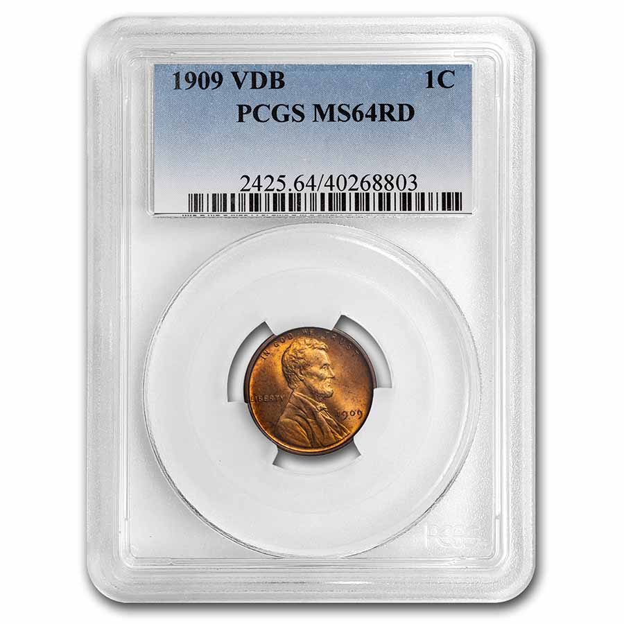 Buy 1909 VDB Lincoln Cent MS-64 PCGS (Red)
