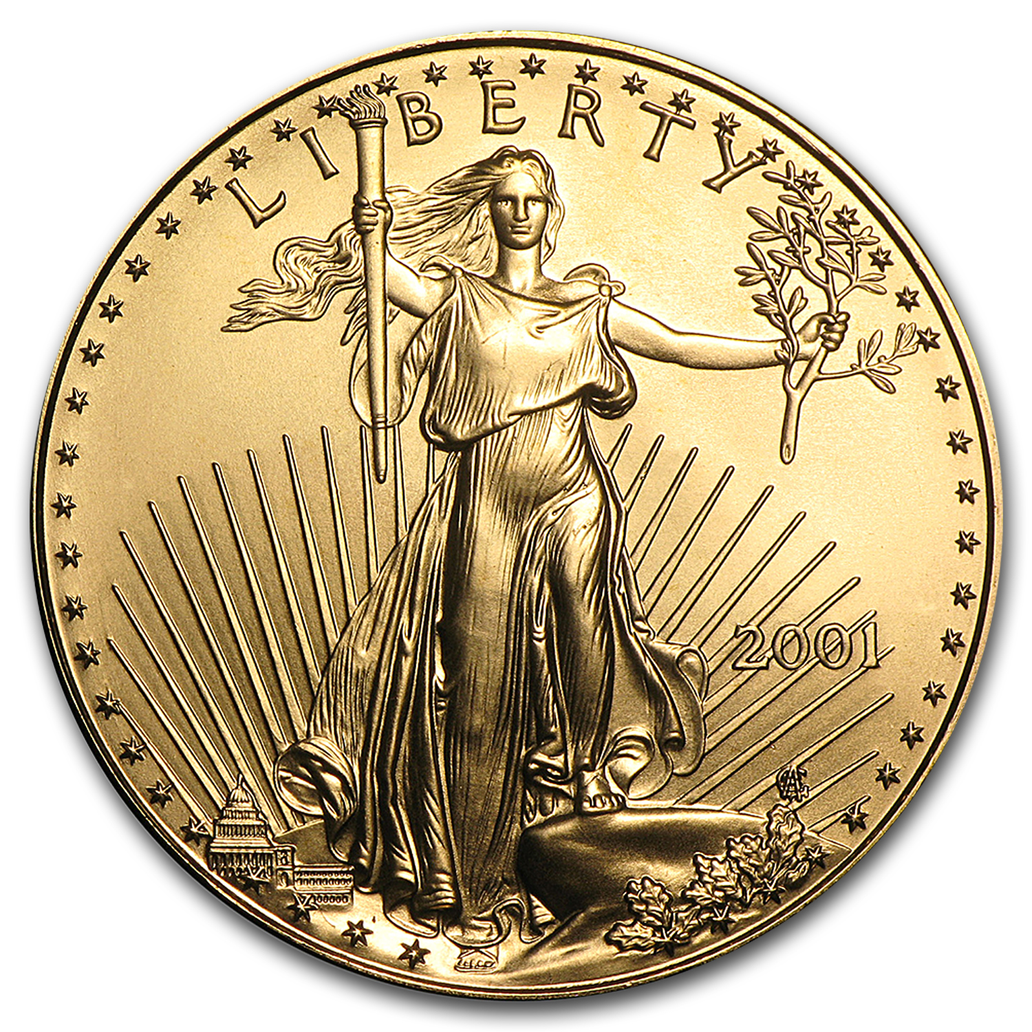 Buy 2001 1 oz American Gold Eagle BU