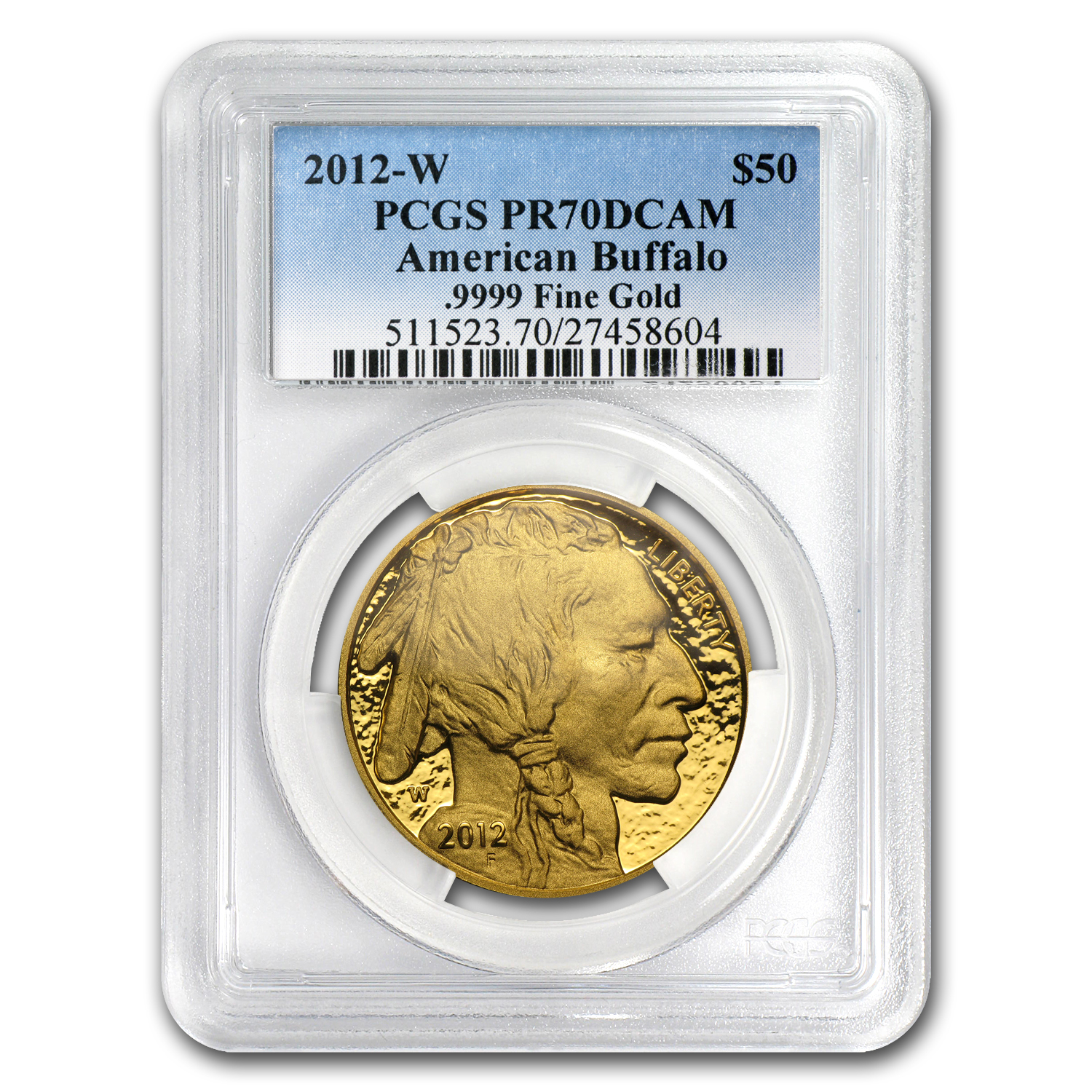 Buy 2012-W 1 oz Proof Gold Buffalo PR-70 PCGS