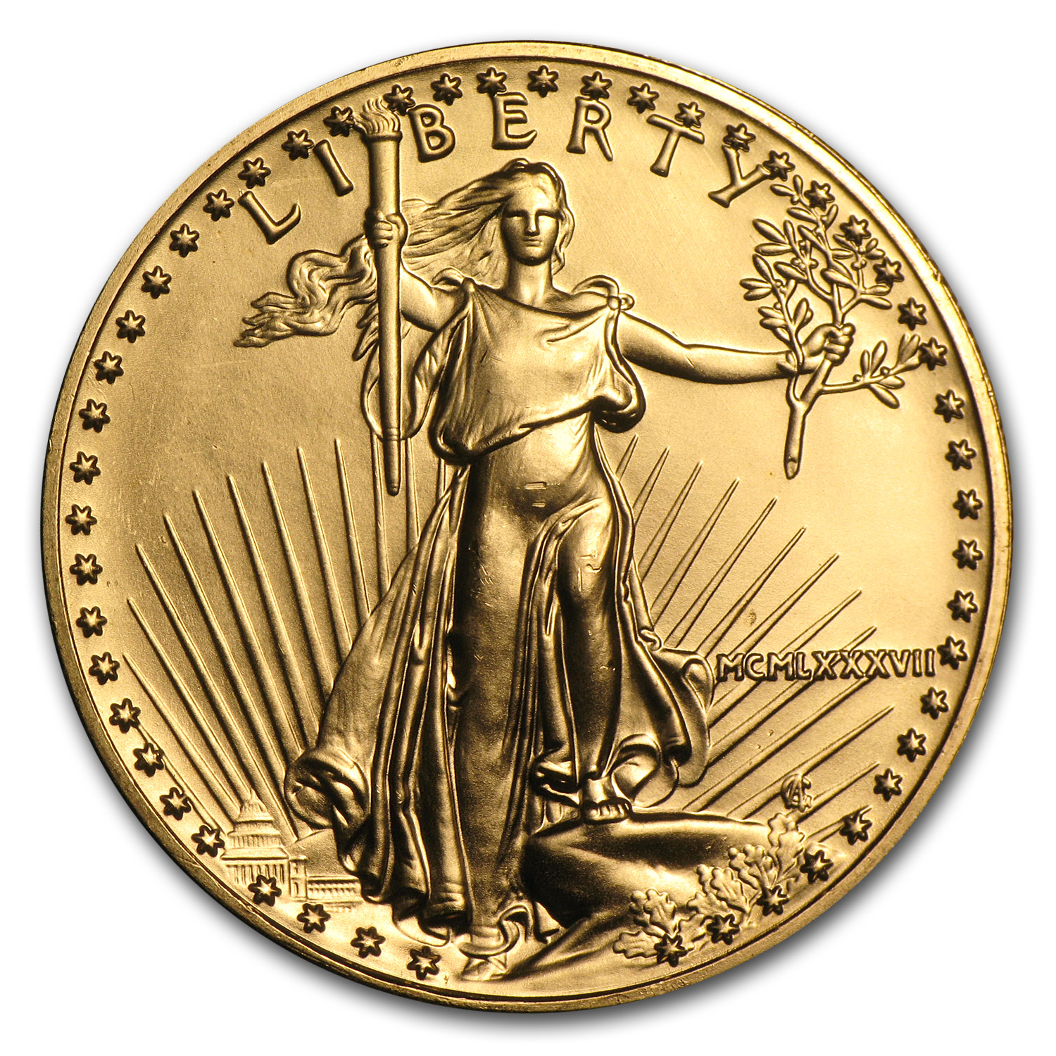 Buy 1987 1 oz American Gold Eagle BU (MCMLXXXVII)