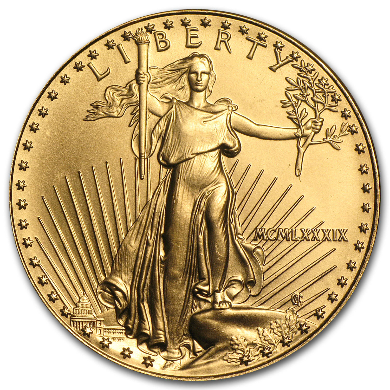 Buy 1989 1 oz American Gold Eagle BU (MCMLXXXIX)