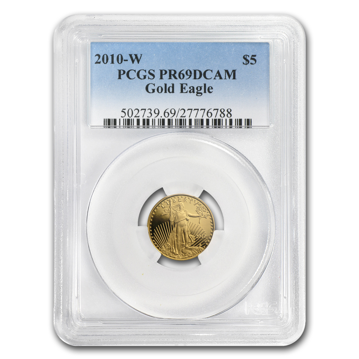 Buy 2010-W 1/10 oz Proof American Gold Eagle PR-69 DCAM PCGS
