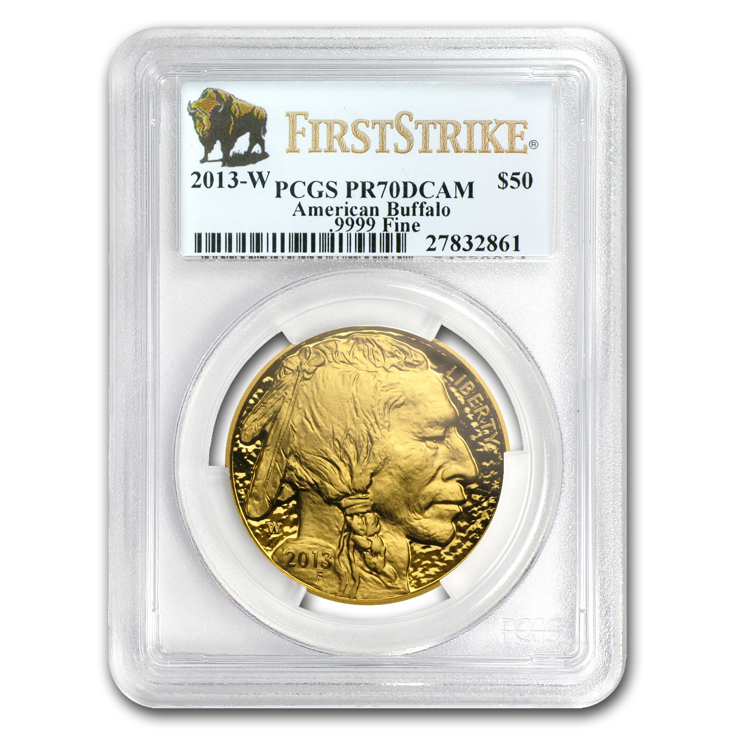 Buy 2013-W 1 oz Proof Gold Buffalo PR-70 PCGS (FirstStrike?) - Click Image to Close