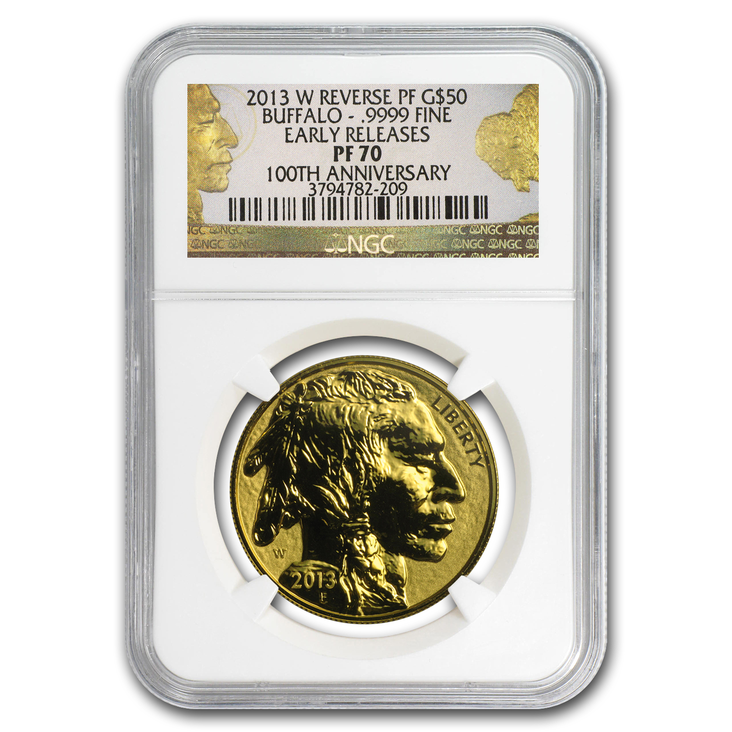 Buy 2013-W 1 oz Reverse Proof Gold Buffalo PF-70 NGC (ER/FR)