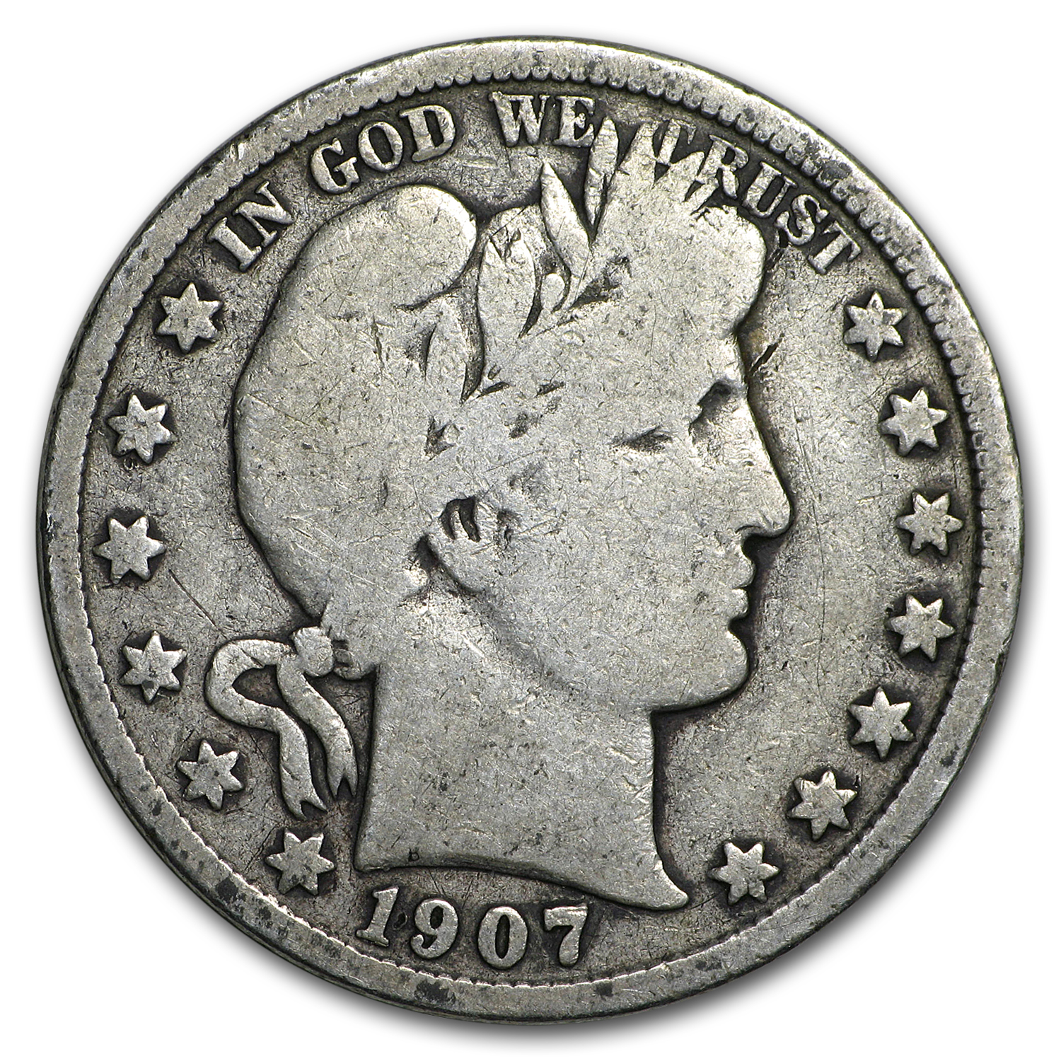 Buy 1907-D Barber Half Dollar VG