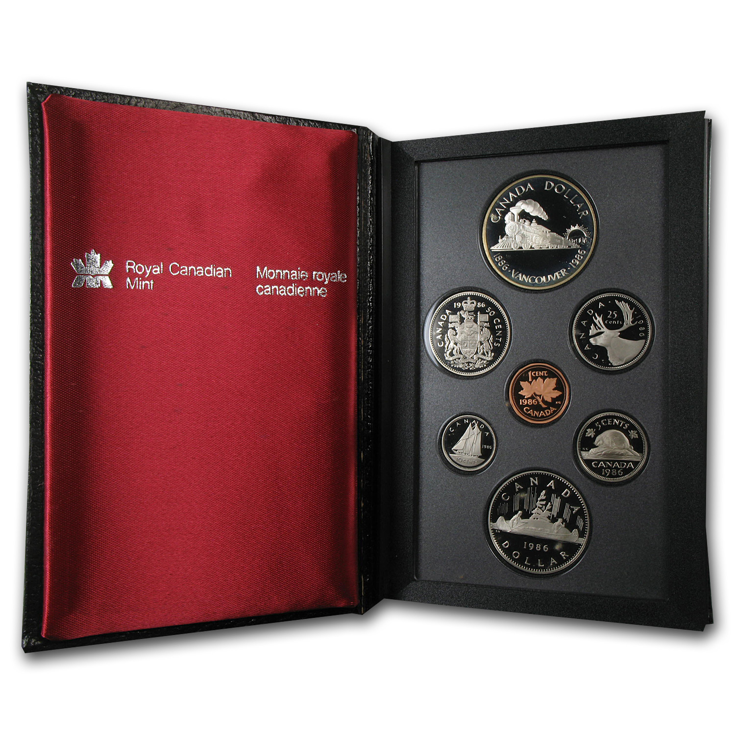 Buy 1986 Canada 7-Coin Double Dollar Proof Set